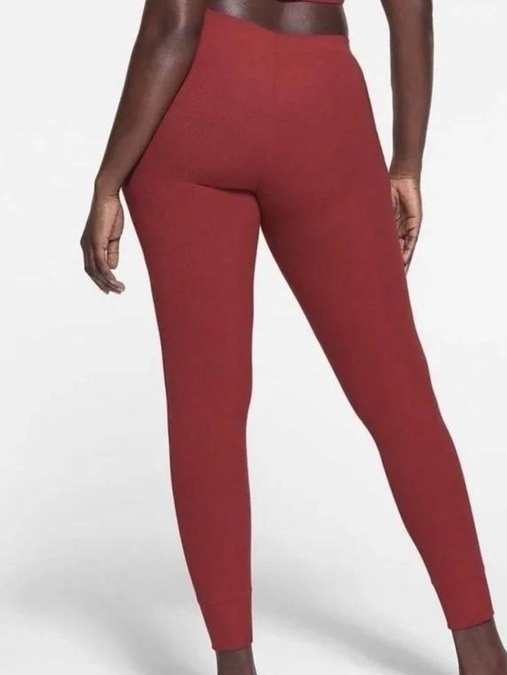 SKIMS soft lounge ribbed legging - Brick